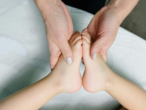 Gentle foot massage technique